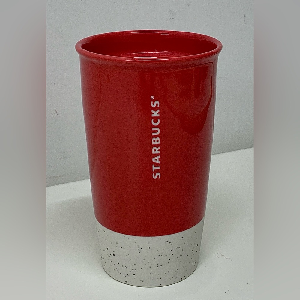 Limited Edition Discontinued Starbucks Joyful Peace 12 oz Ceramic Tumbler Cup